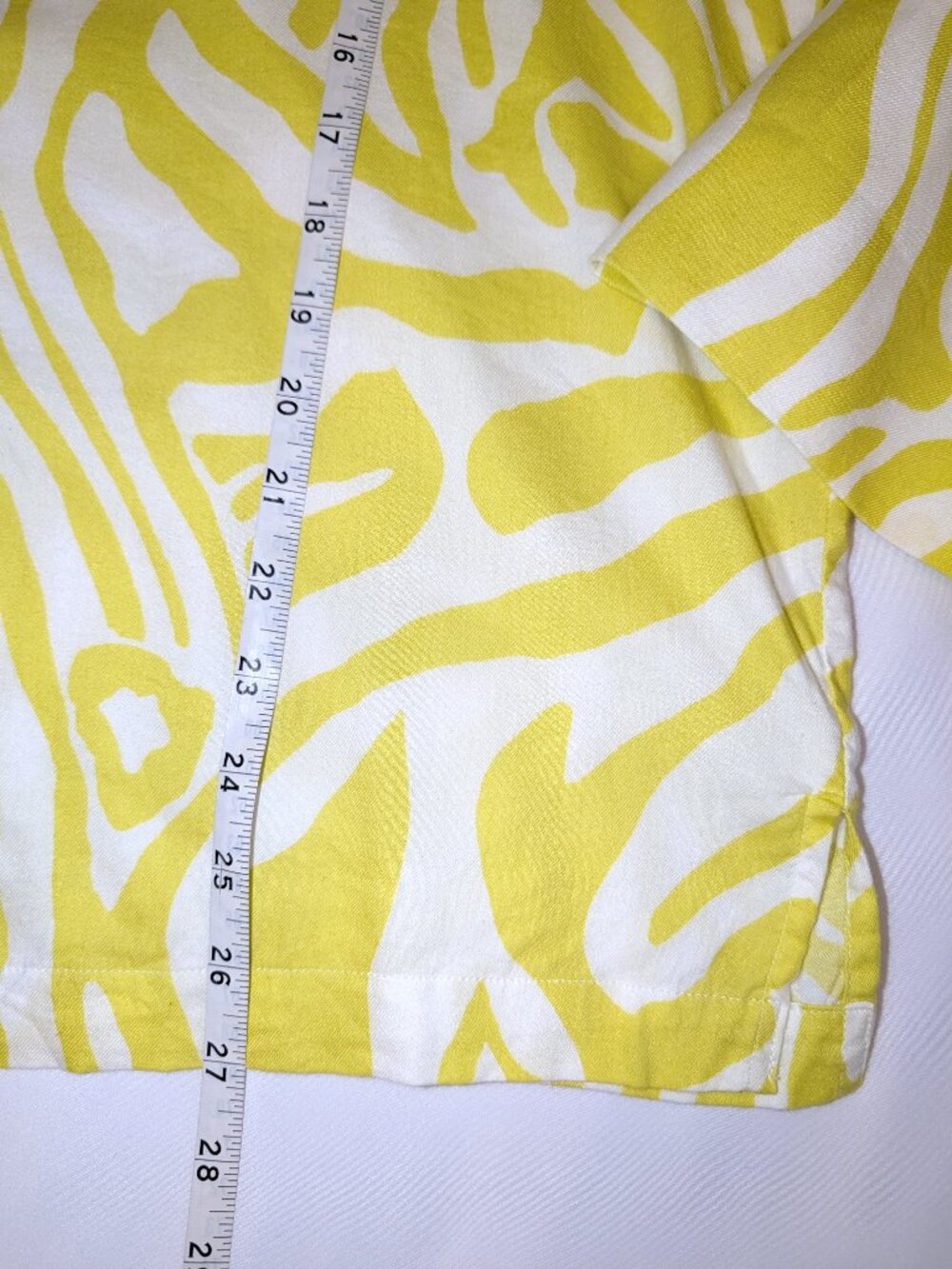 Anthropologie | SET Flannel Pajama Top & Bottom Citron Zebra Print | Size XL* - Picture 13 of 15